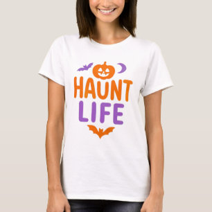 Camiseta Persigue la Vida Calabaza de Halloween, Luna y M