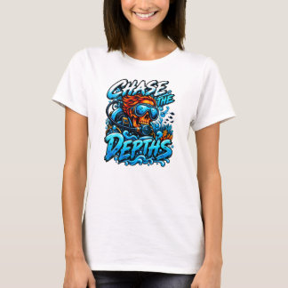Camiseta Persigue las profundidades Buceo Calavera