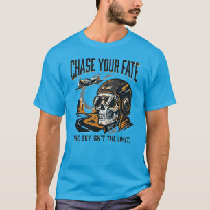 Camiseta Persigue Tu Destino Piloto Aviación Motivación Leg