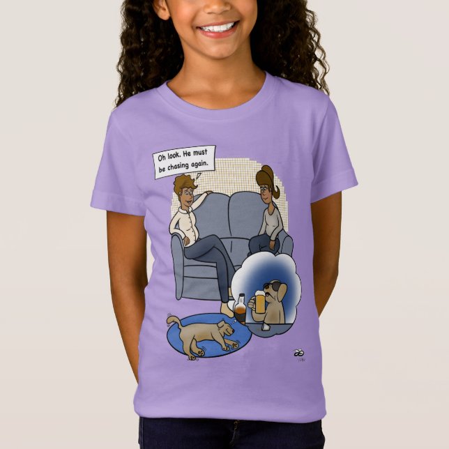 Camiseta Persiguiendo a Chica amarillo de ensueño (Anverso)
