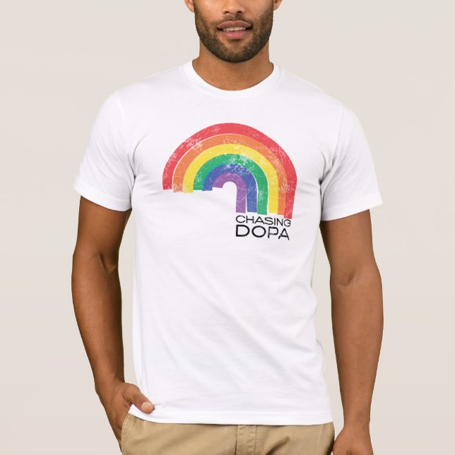 Camiseta Persiguiendo a Dopa (mina) (Anverso)