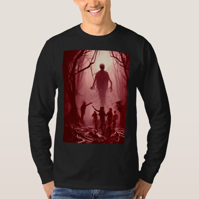 Camiseta Persiguiendo a los Malos (Rojo) (Anverso)