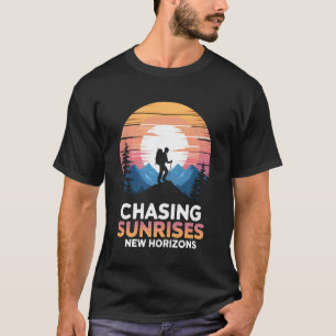 Camiseta Persiguiendo amaneceres nuevos horizontes senderis