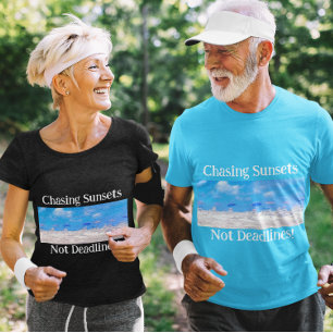Camiseta Persiguiendo atardeceres no plazos retirados