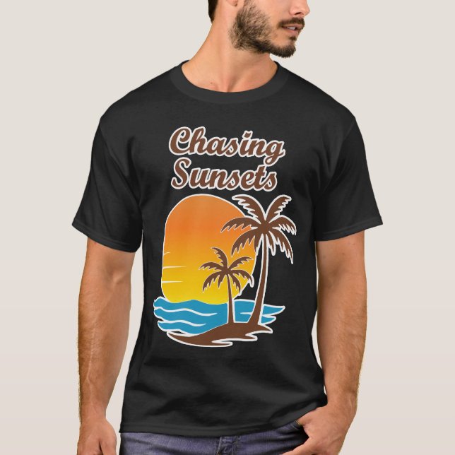 Camiseta Persiguiendo atardeceres | Regalo estético de Suns (Anverso)