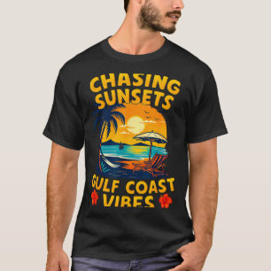 Camiseta Persiguiendo atardeceres Vibraciones de la costa d