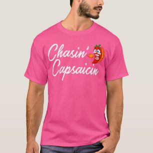 Camiseta Persiguiendo Capsaicina Pimienta Picante Comida T