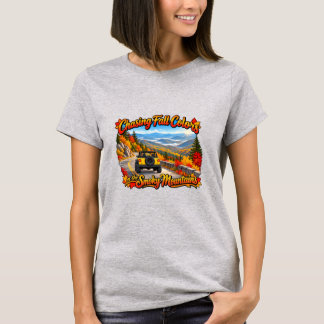 Camiseta Persiguiendo colores de otoño Montañas Humeantes