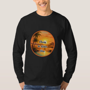 Camiseta Persiguiendo la estética del oasis en la hora dora