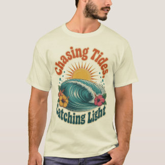 Camiseta Persiguiendo Mareas Atrapando Luz Playa Verano Dis