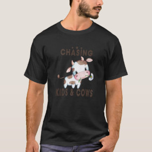 Camiseta Persiguiendo niños y vacas