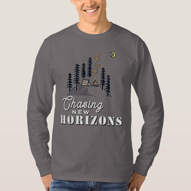 Camiseta Persiguiendo nuevos horizontes (Anverso)