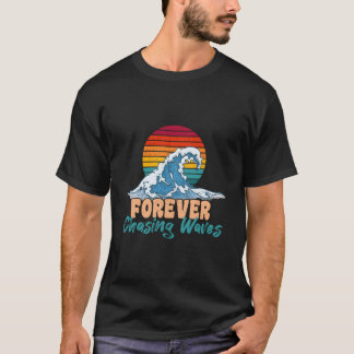 Camiseta Persiguiendo olas de verano para siempre S