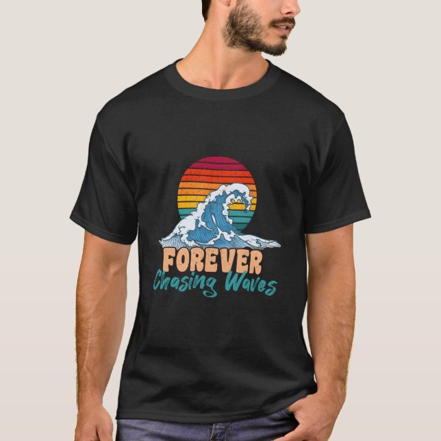 Camiseta Persiguiendo olas de verano para siempre S (Anverso)