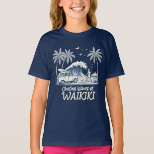Camiseta Persiguiendo olas en Waikiki