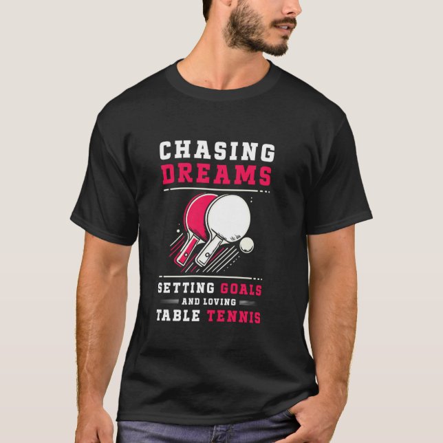 Camiseta Persiguiendo Sueños Estableciendo Metas Amando el  (Anverso)