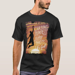 Camiseta Persiguiendo Sunsets & Jump Shots Basketball Life