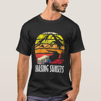 Camiseta Persiguiendo Sunsets Rv Camping Rving Campers Viaj