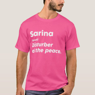 Camiseta Perso, Personalizado cómico de Sarina "perturbador