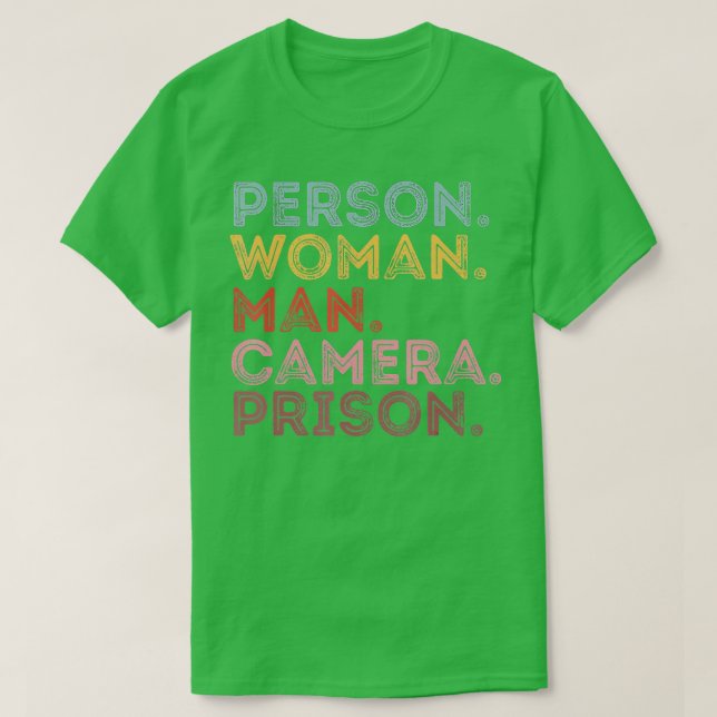 Camiseta Person Woman Man Camera Prison  - 12  (Diseño del anverso)