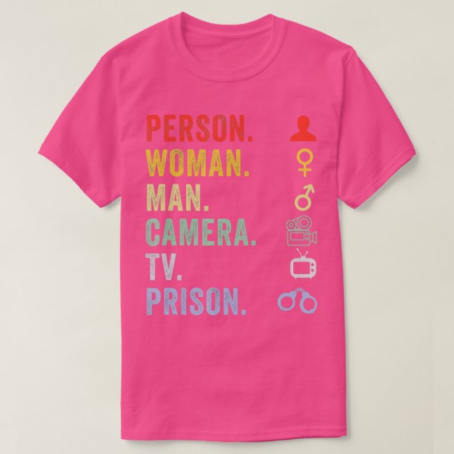 Camiseta Person Woman Man Camera TV Prison  - 1  (Diseño del anverso)