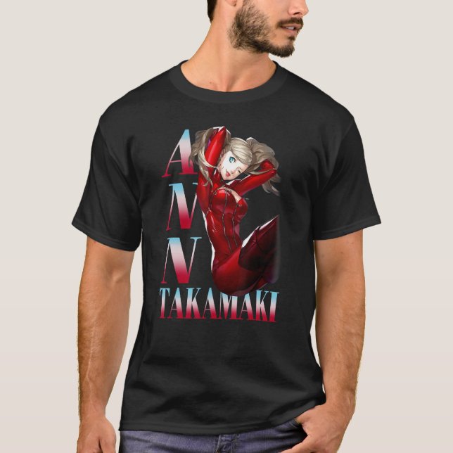 Camiseta Persona 5 Ann Takamaki Pose (Anverso)