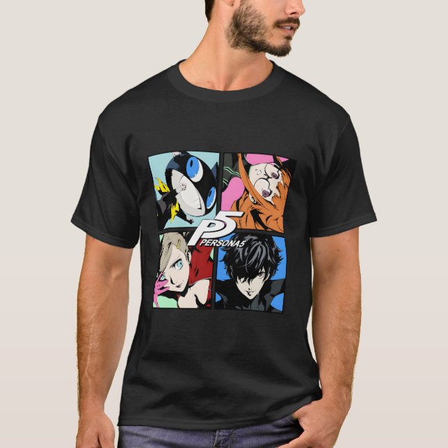 Camiseta Persona 5 caracteres Pop (Anverso)