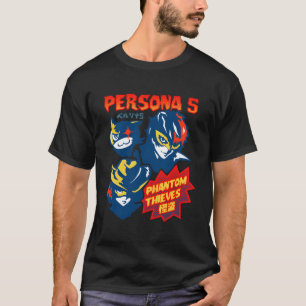 Camiseta Persona 5 estilo cómico