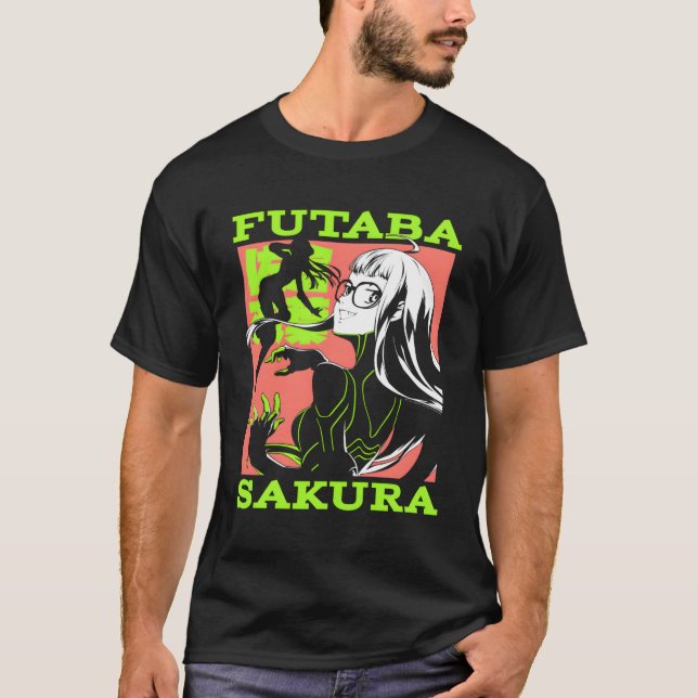 Camiseta Persona 5 Futaba Sakura Collage (Anverso)