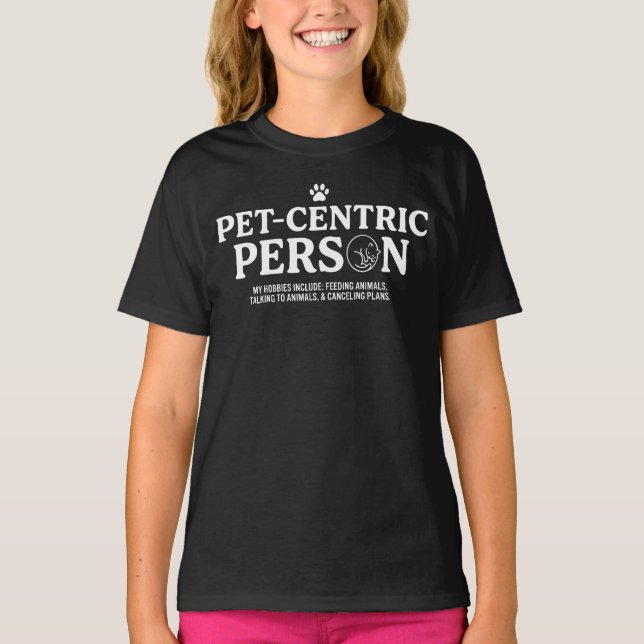 Camiseta Persona centrada en las mascotas (Anverso)