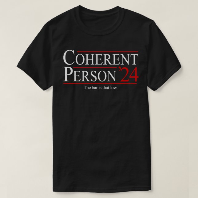 Camiseta Persona Coherente 2024 (Diseño del anverso)