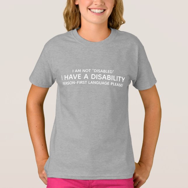 Camiseta Persona con Discapacidad Primero (Anverso)