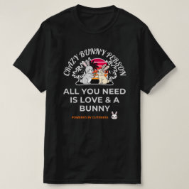 Camiseta Persona de conejo loca