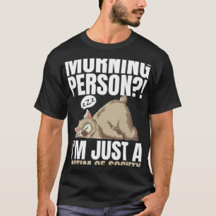 Camiseta Persona De La Mañana Soy Solo Una Víctima De La Sl