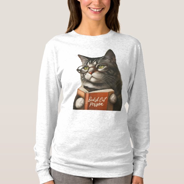 Camiseta Persona del Gato Bookish, amante del Gato Bookish (Anverso)