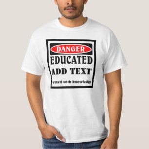 Camiseta Persona educada en personalizable.
