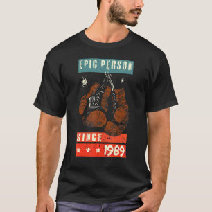Camiseta Persona épica desde guantes de boxeo de 1989