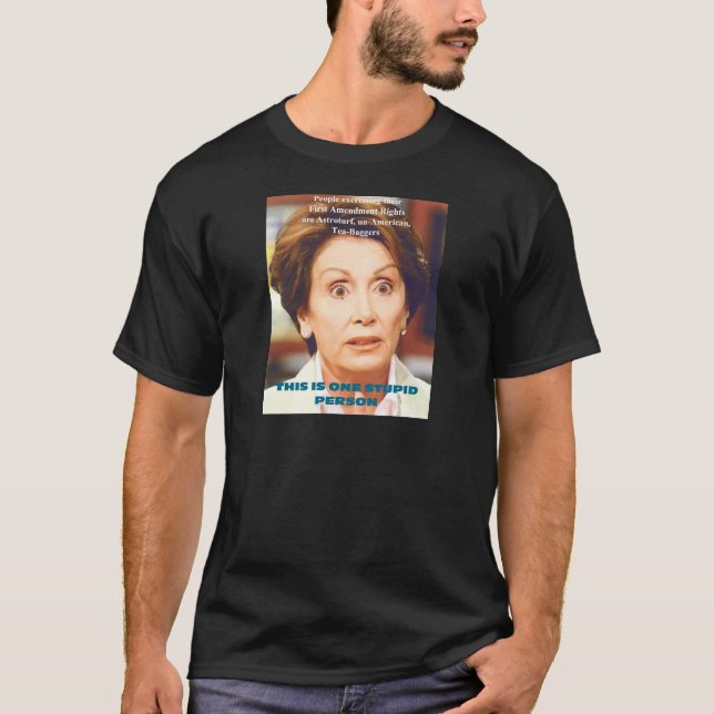 CAMISETA PERSONA ESTÚPIDA DE NANCY PELOSI- UNO (Anverso)