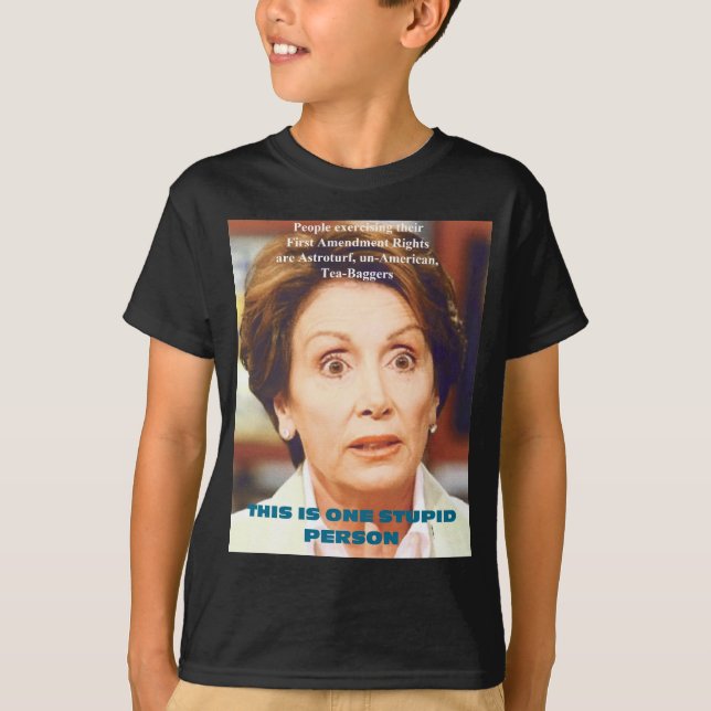 CAMISETA PERSONA ESTÚPIDA DE NANCY PELOSI- UNO (Anverso)