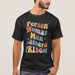 Camiseta Persona genial mujer hombre cámara prisión