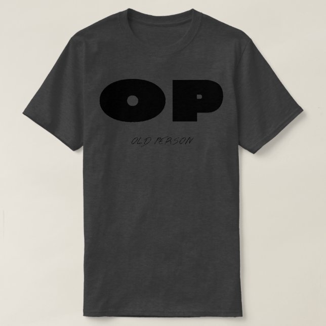 Camiseta Persona mayor de OP (Diseño del anverso)