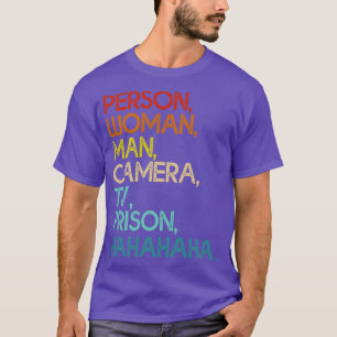 Camiseta Persona Mujer Cámara Hombre Tv Prisión Graciosa Ha
