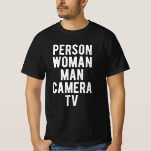 Camiseta Persona Mujer Cámara TV