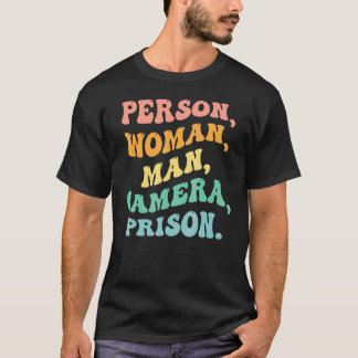 Camiseta Persona Mujer Hombre Cámara Prisión Groovy Ret