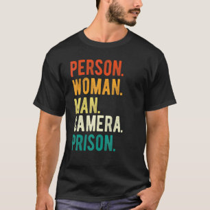 Camiseta Persona Mujer Hombre Cámara Prisión Retro 1