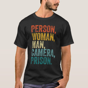 Camiseta Persona Mujer Hombre Cámara PRISON vintage
