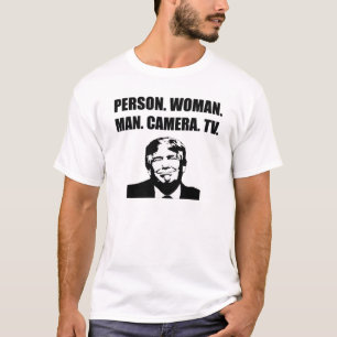 Camiseta Persona. Mujer. Hombre. Cámara. TV. AntiTrump