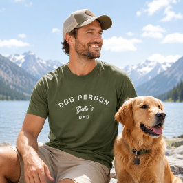Camiseta Persona Perro Papá Verde