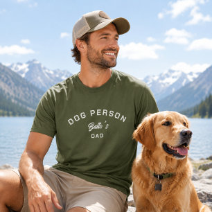 Camiseta Persona Perro Papá Verde
