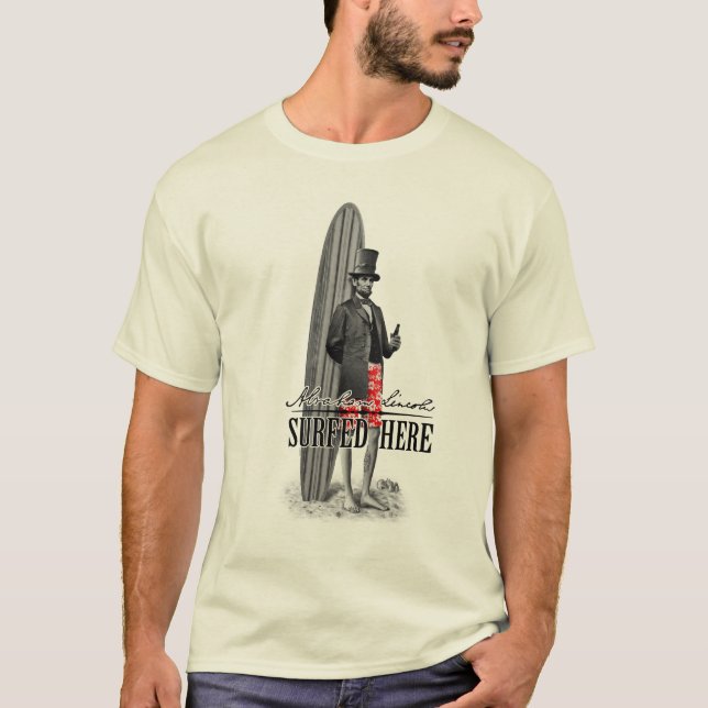 Camiseta Persona que practica surf de Abe Lincoln (Anverso)